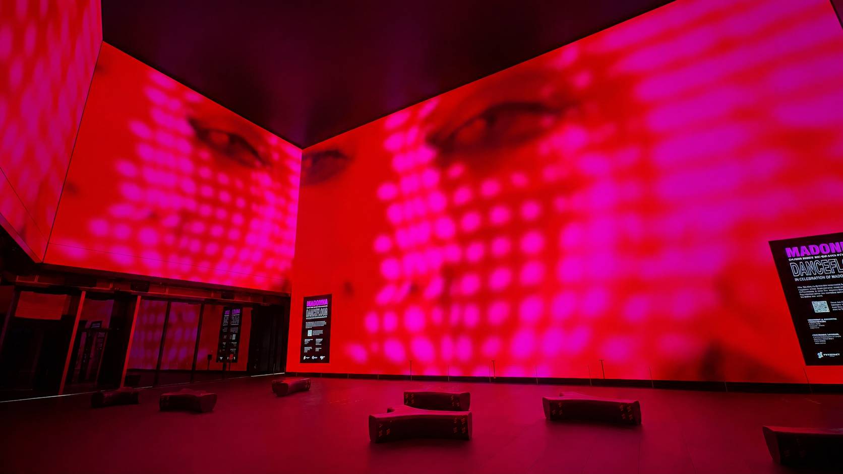 C’Mon Meet Me On The Dancefloor on the panoramic screens at Outernet London